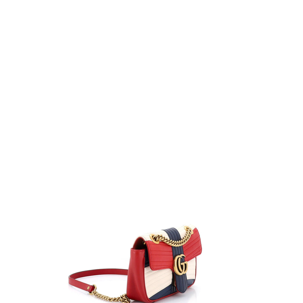 GG Marmont Flap Bag Matelasse Leather Small