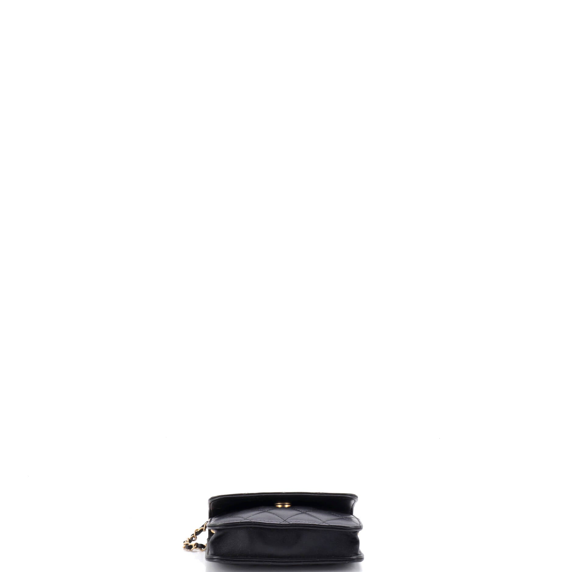 Pearl Crush Flap Clutch with Chain Quilted Lambskin Mini