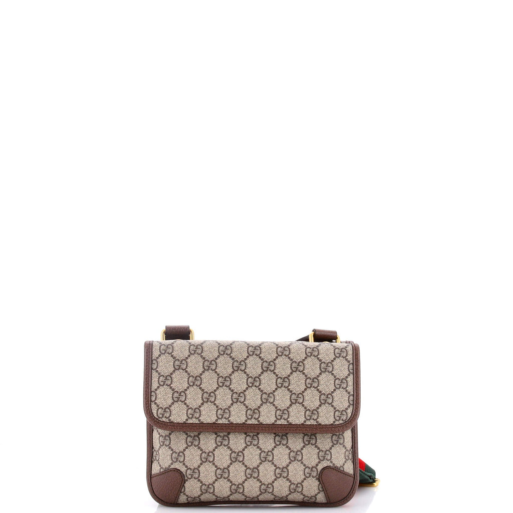 Neo Vintage Flap Messenger GG Coated Canvas Small