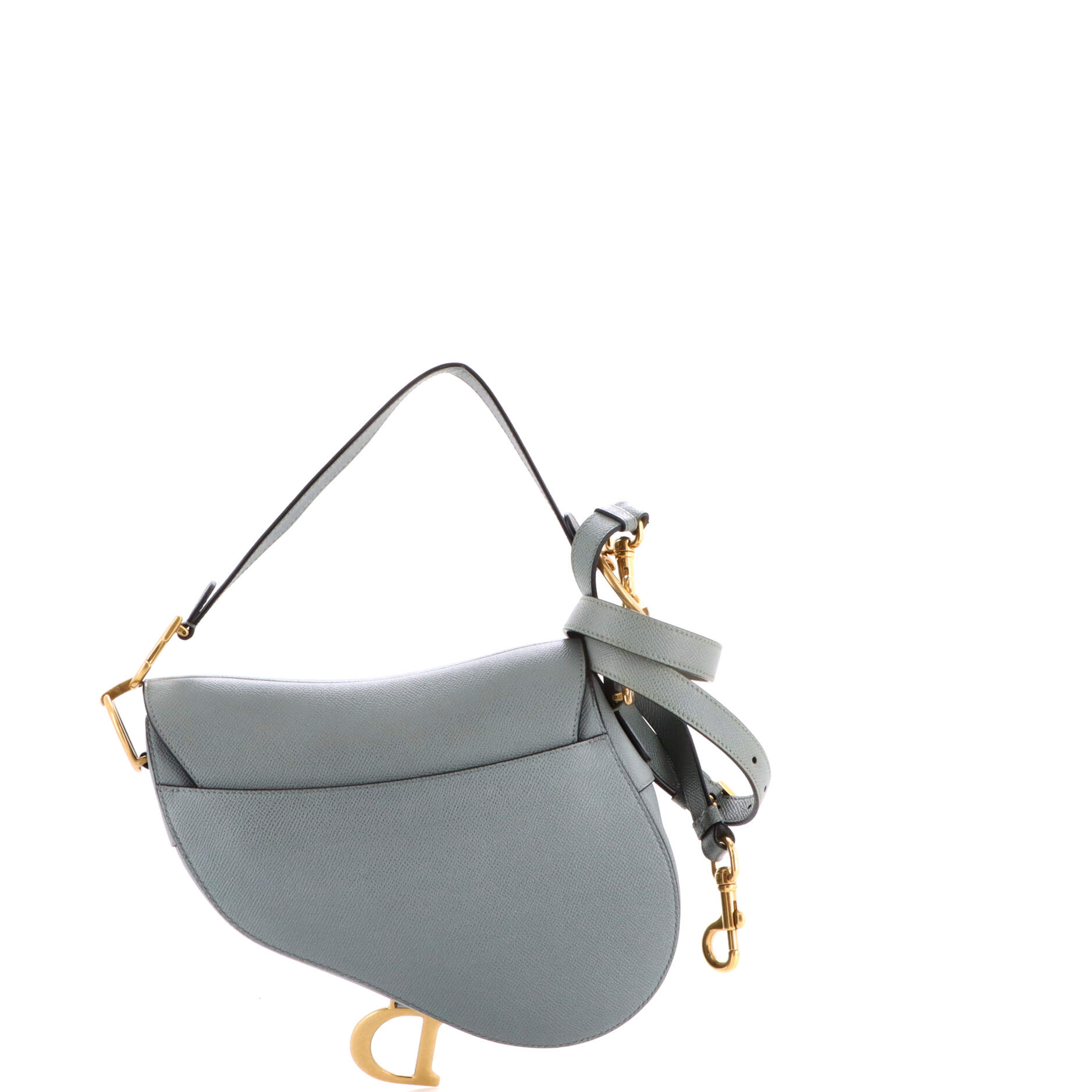 Saddle Handbag with Strap Leather Medium