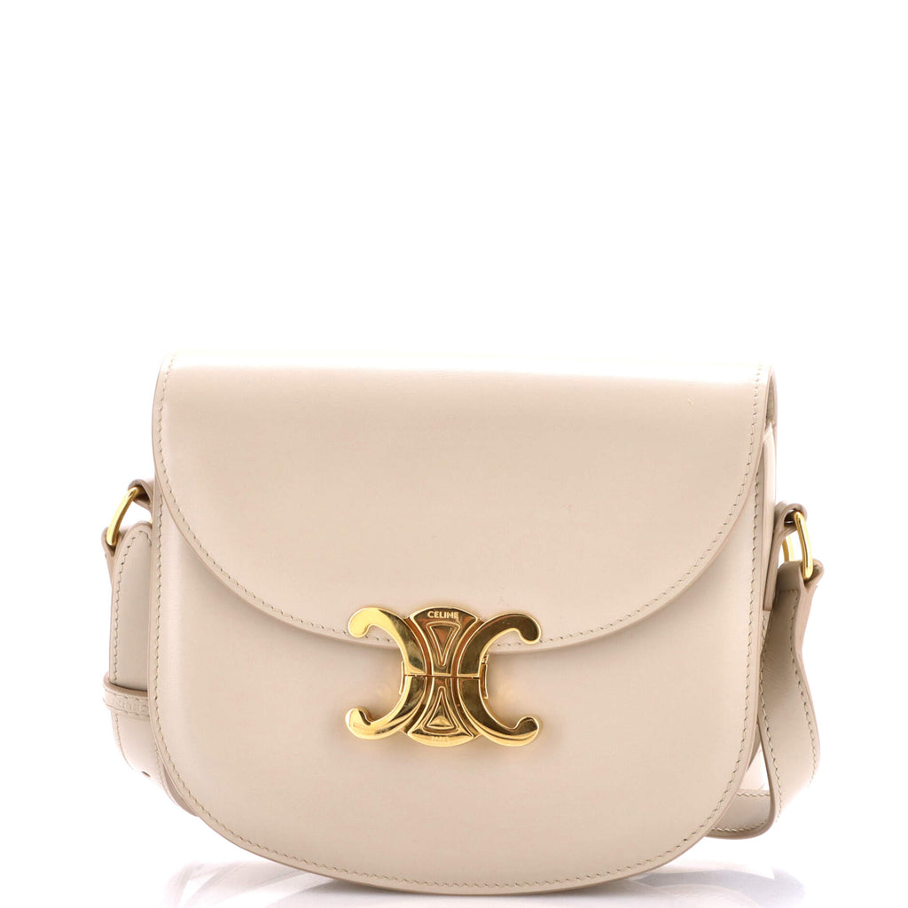Triomphe Besace Clea Flap Bag Leather