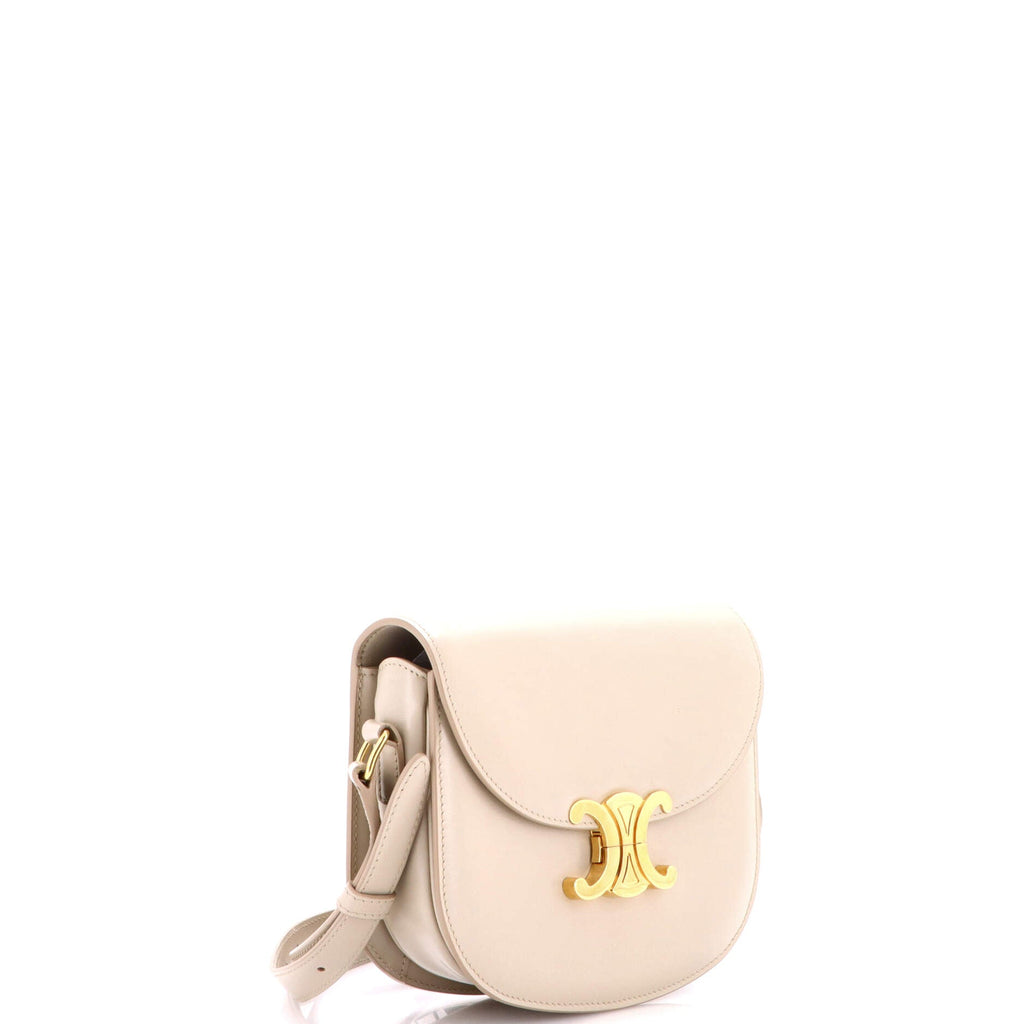 Triomphe Besace Clea Flap Bag Leather