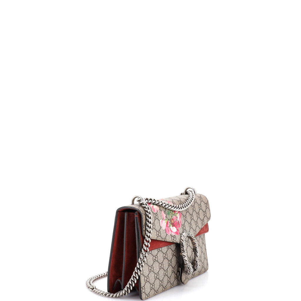 Dionysus Bag Blooms Print GG Coated Canvas Small