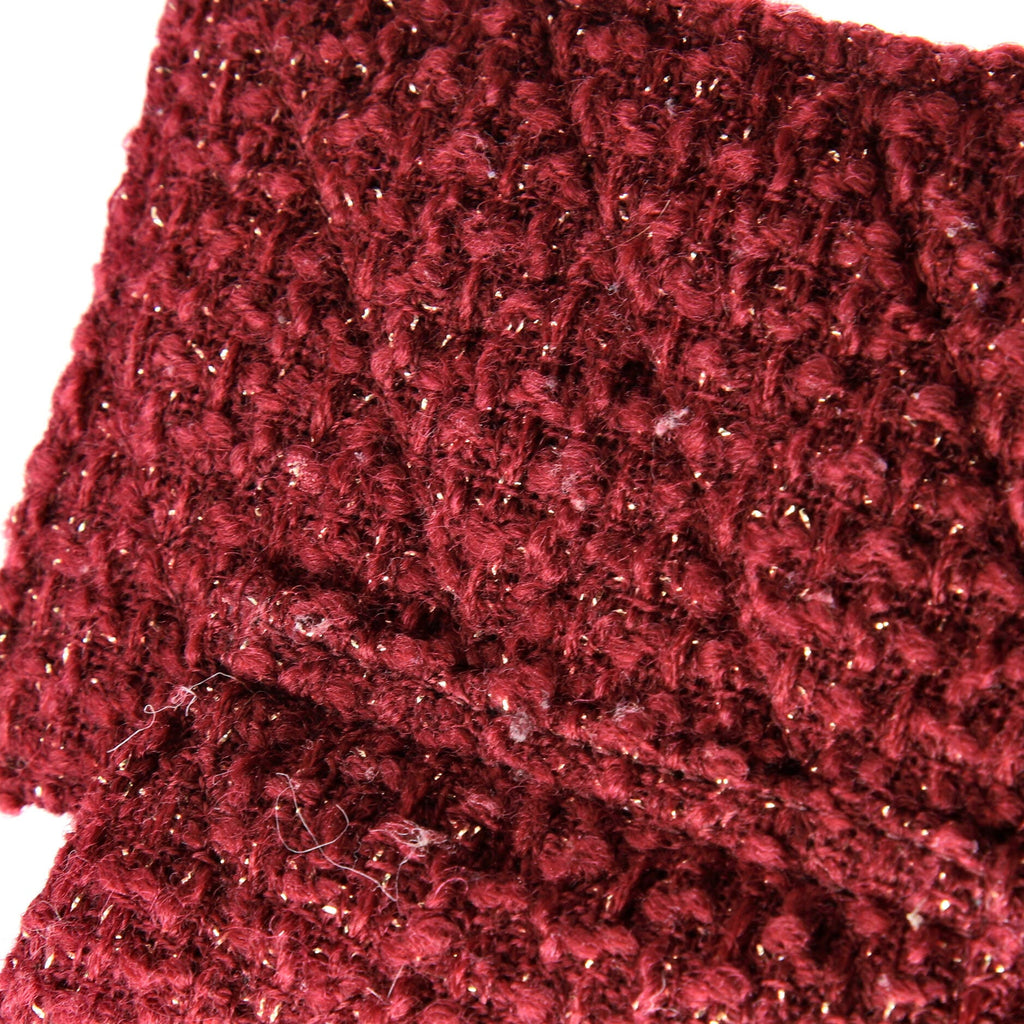CC Accordion Chain Clutch Quilted Tweed Mini