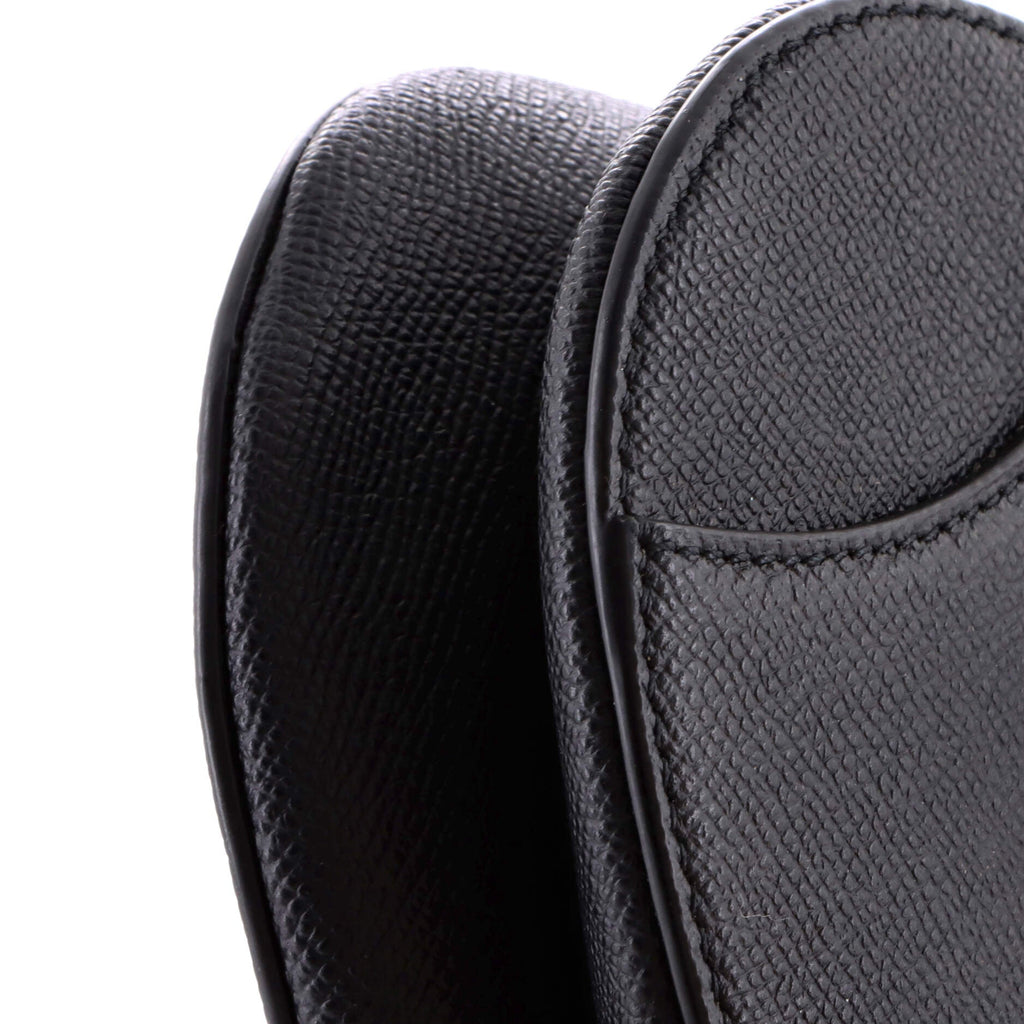 Saddle Handbag with Strap Leather Mini