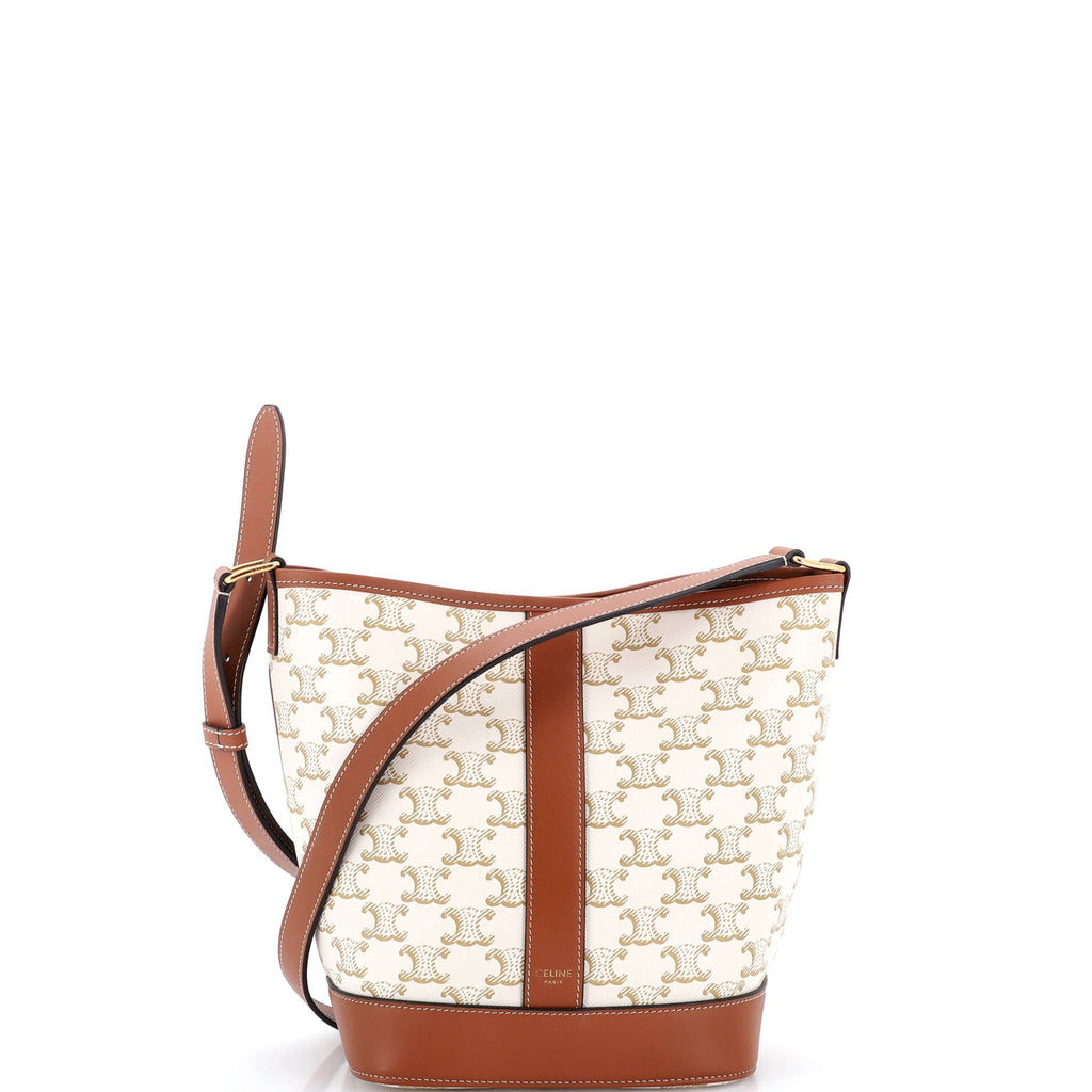 Bucket Bag Triomphe Coated Canvas Small