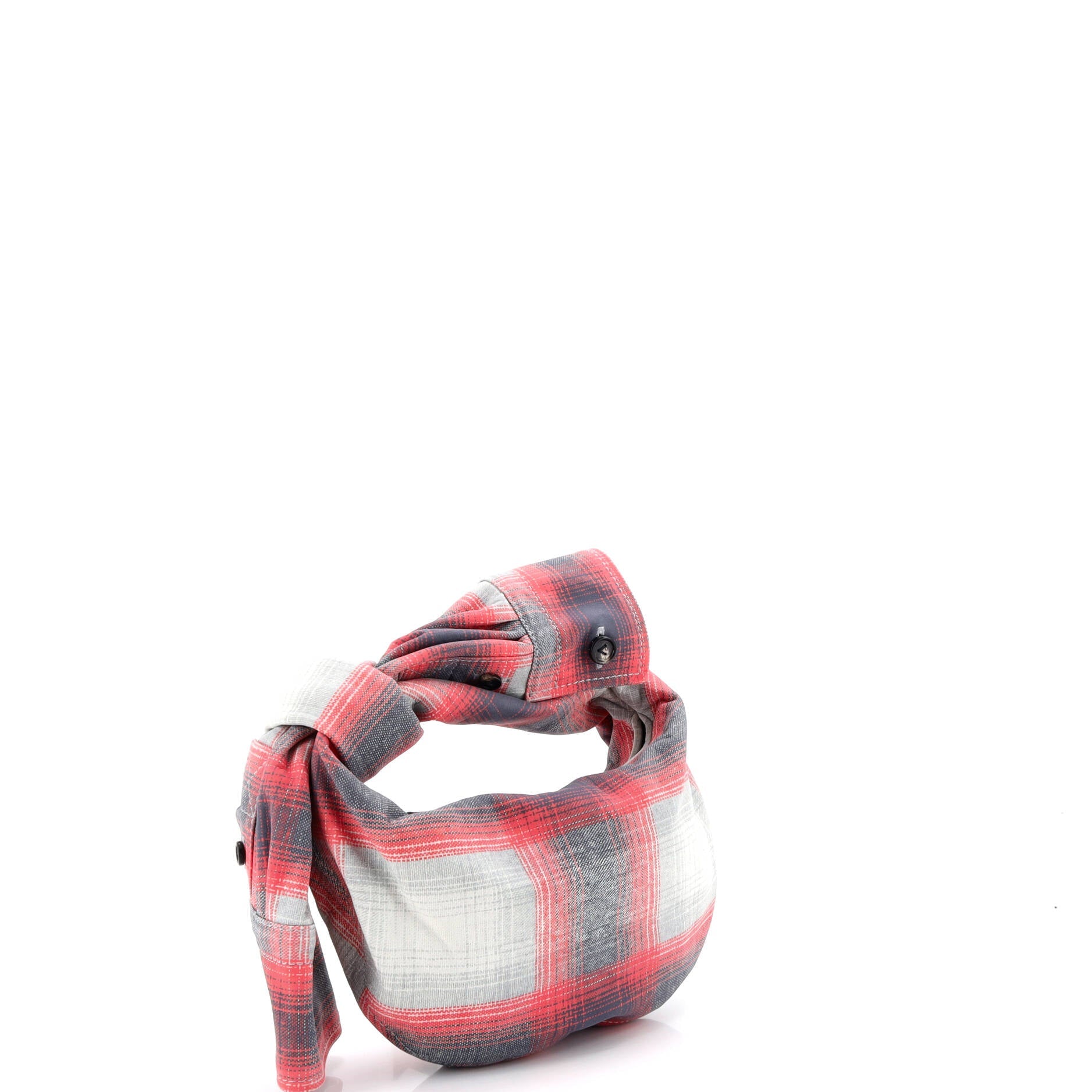 BV Jodie Hobo Shirt Effect Printed Leather Mini
