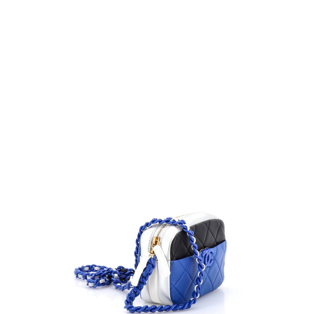 Color Burst Camera Bag Quilted Lambskin