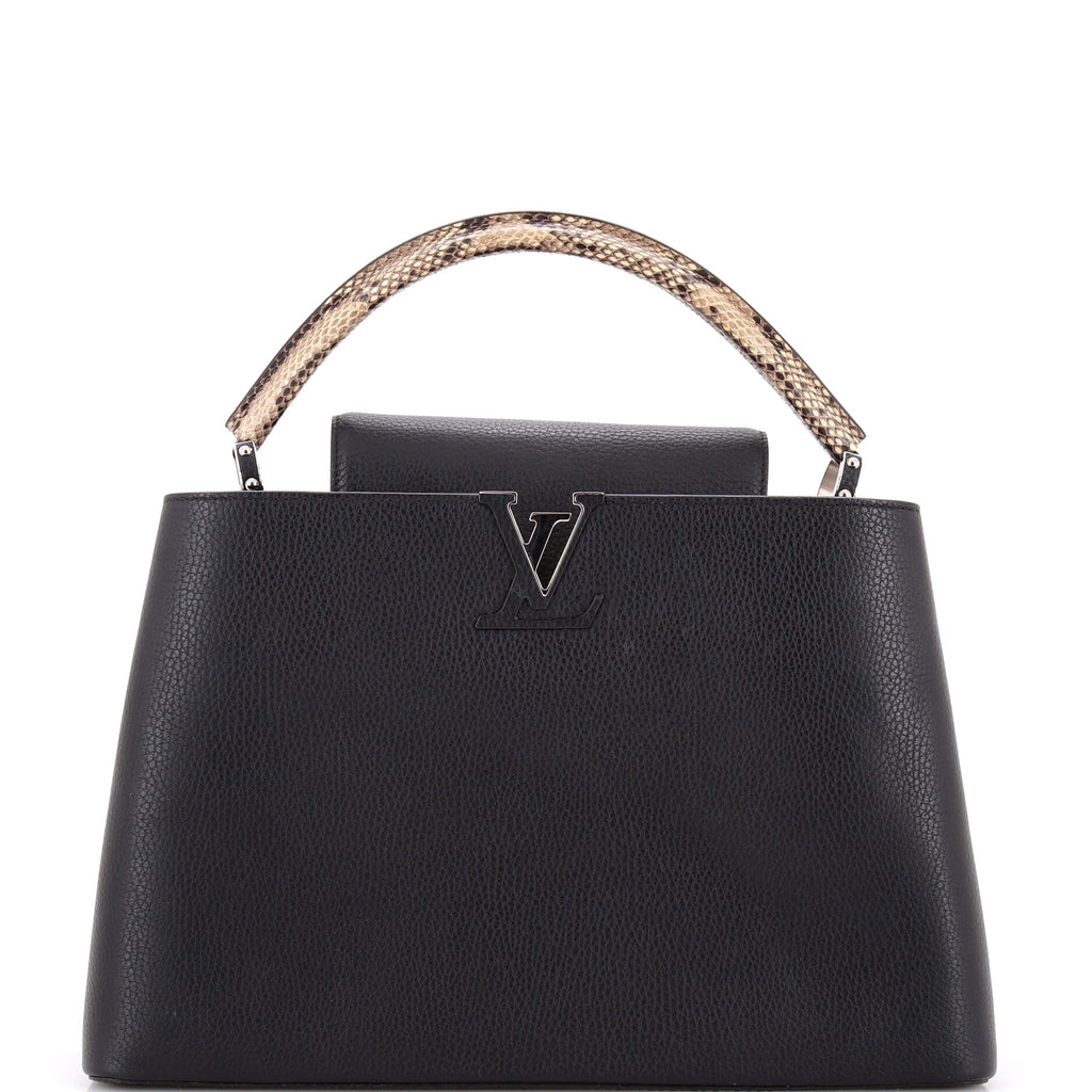 Capucines Bag Leather with Python MM