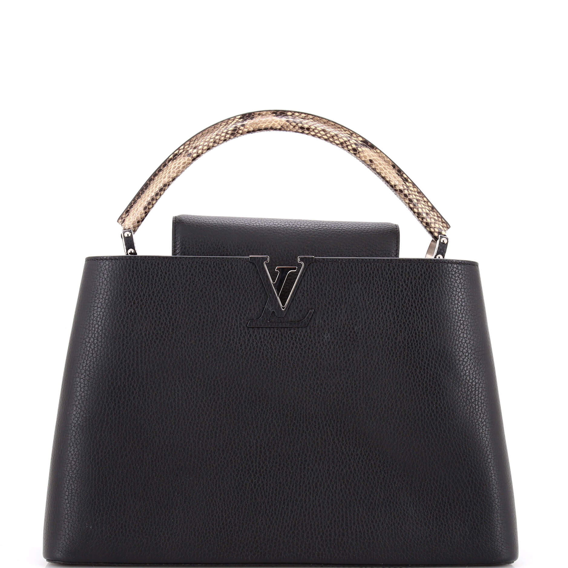 Capucines Bag Leather with Python MM