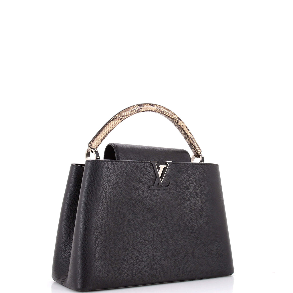 Capucines Bag Leather with Python MM