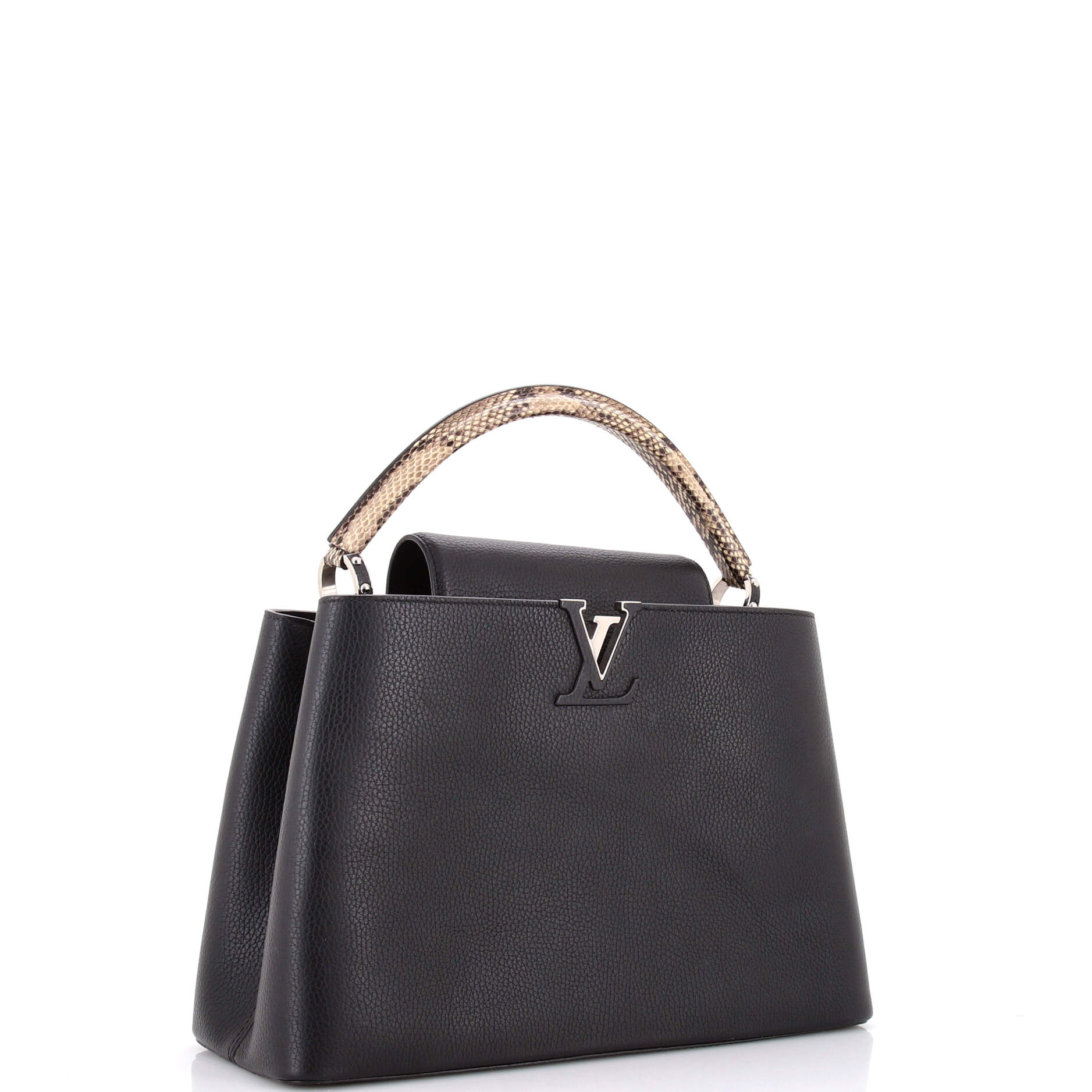Capucines Bag Leather with Python MM