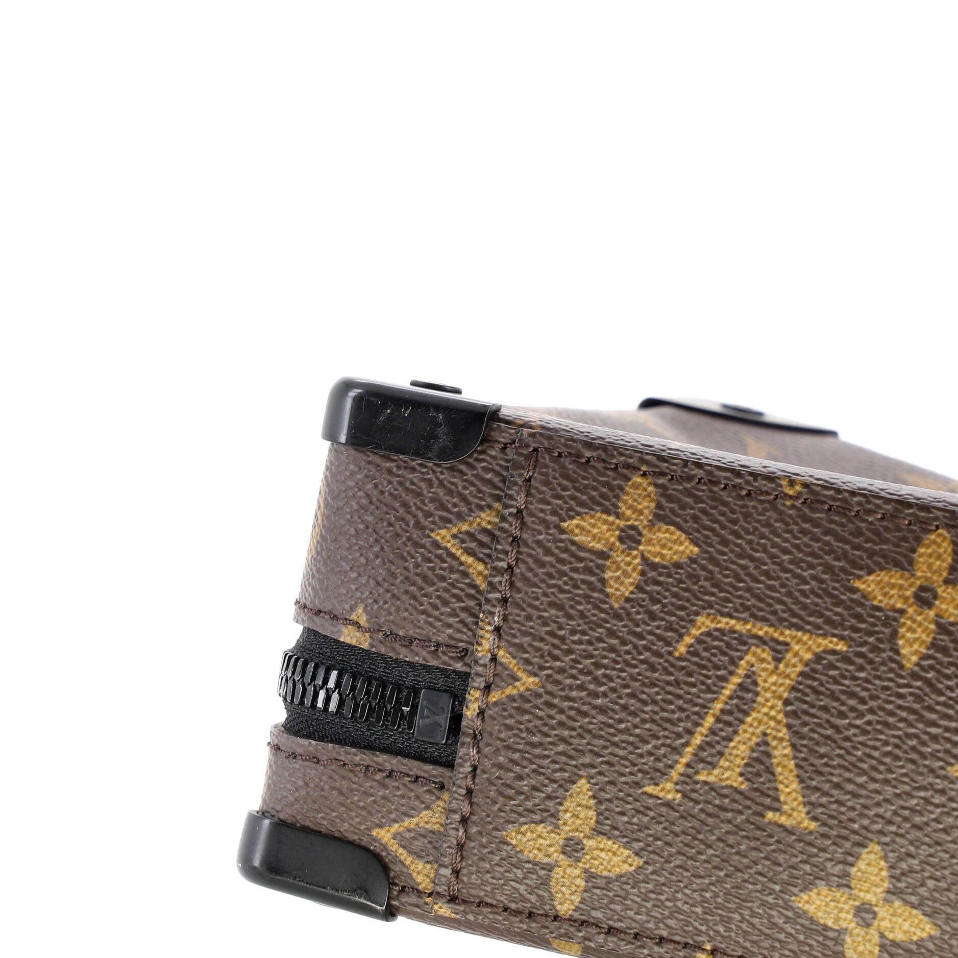 Handle Soft Trunk Bag Macassar Monogram Canvas