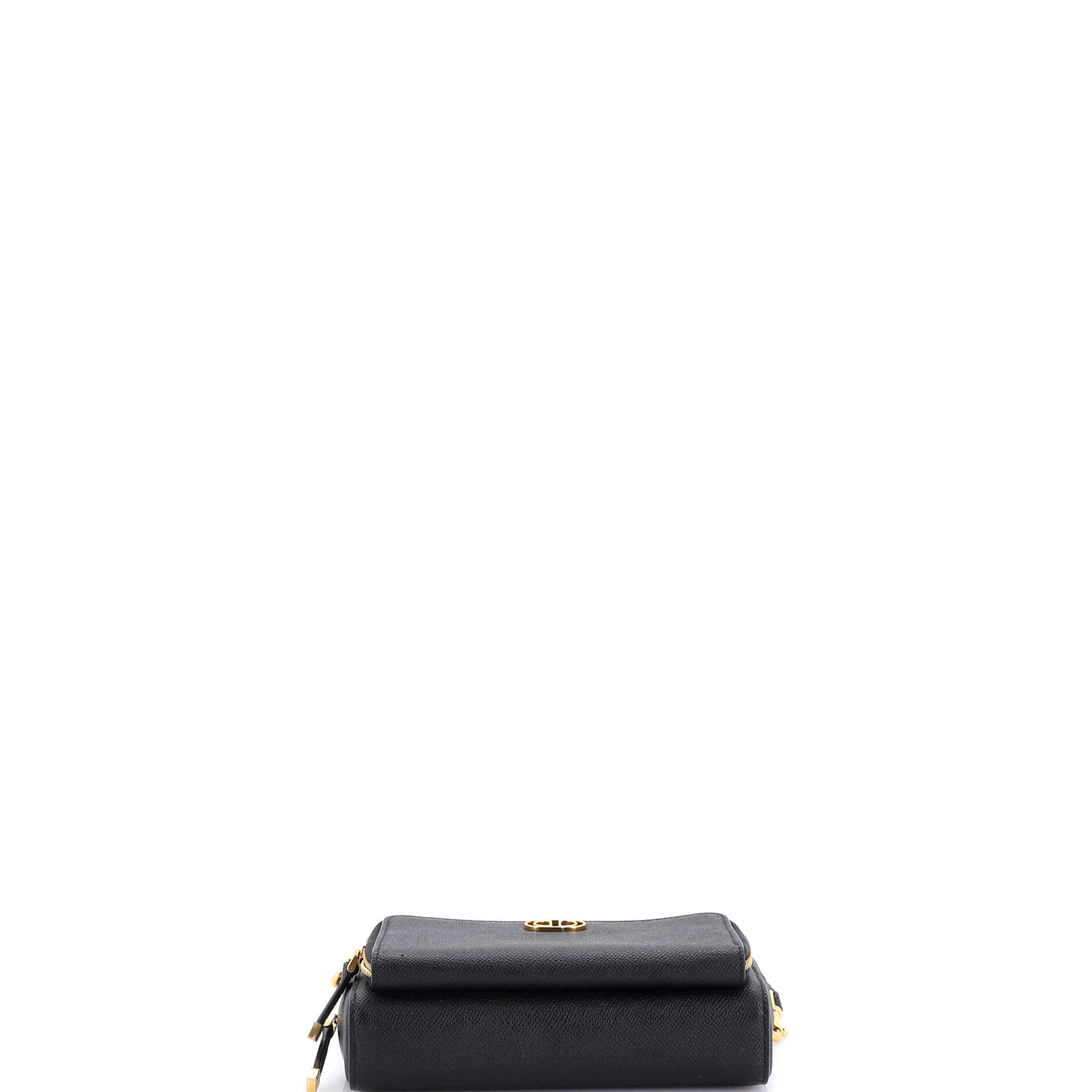 Caro Double Pouch Crossbody Bag Leather