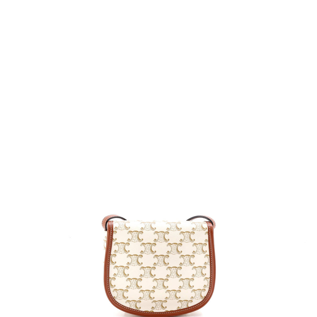 Besace Flap Bag Triomphe Coated Canvas Mini
