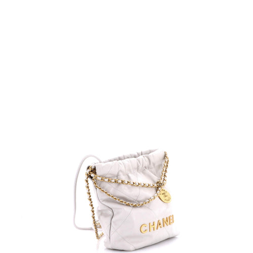 22 Chain Hobo Quilted Calfskin Mini