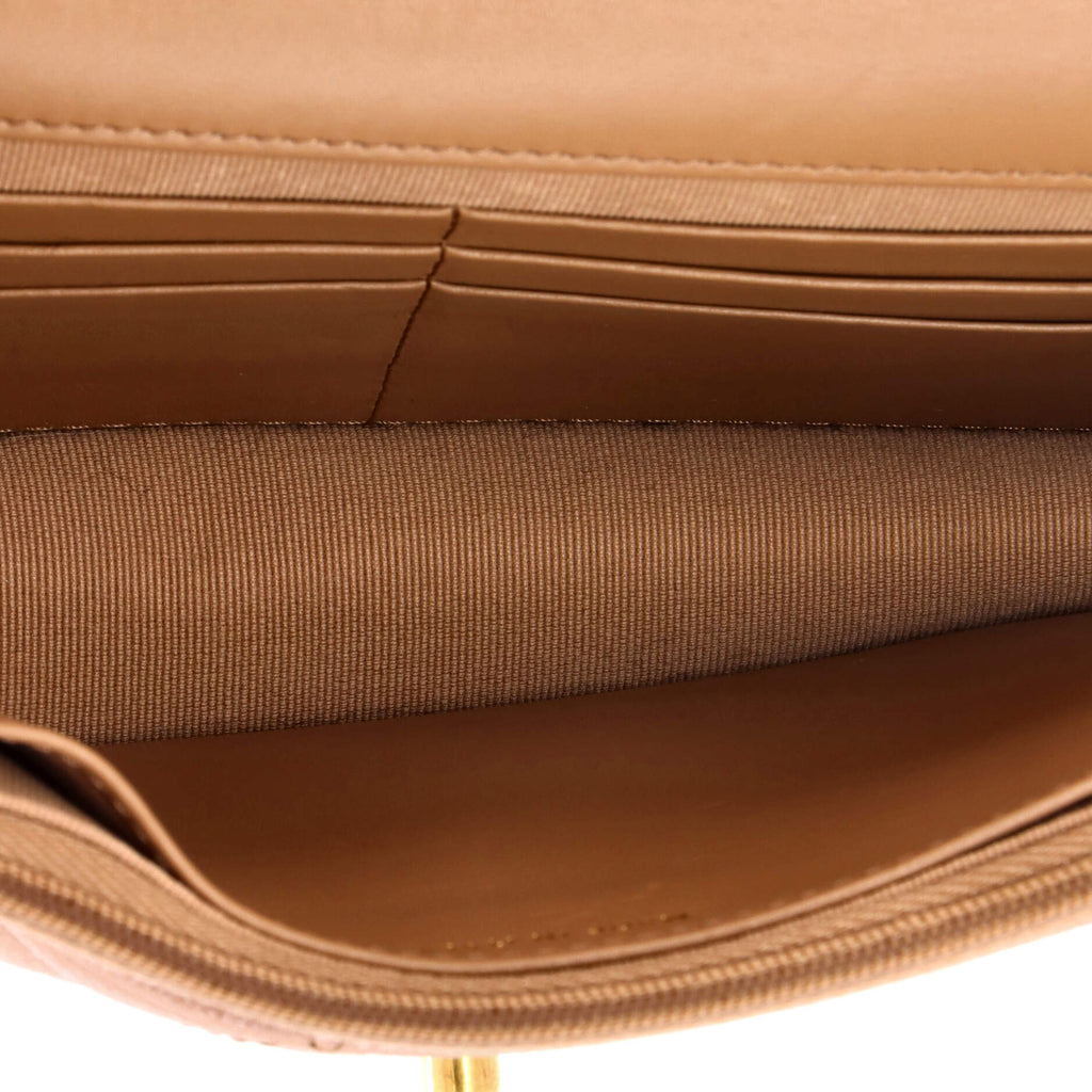 Fit For You Wallet on Chain Quilted Iridescent Caviar