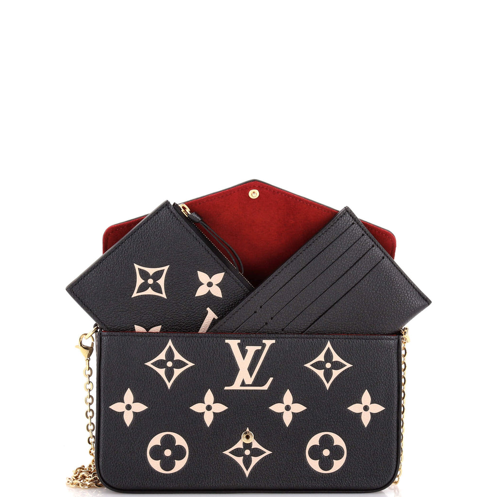 Felicie Pochette Bicolor Monogram Empreinte Giant