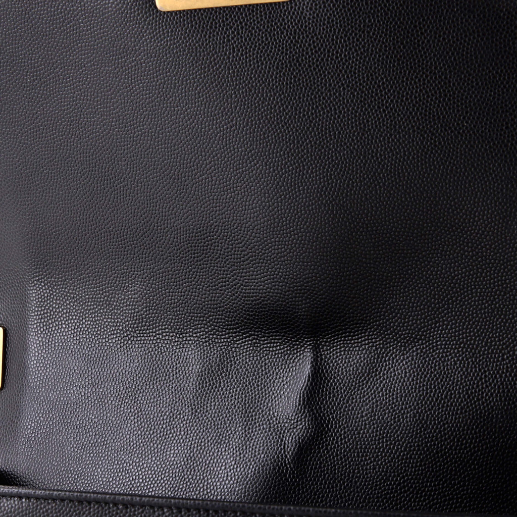 Boy Flap Bag Quilted Caviar Old Medium
