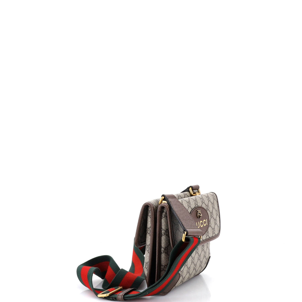 Neo Vintage Flap Messenger GG Coated Canvas Small