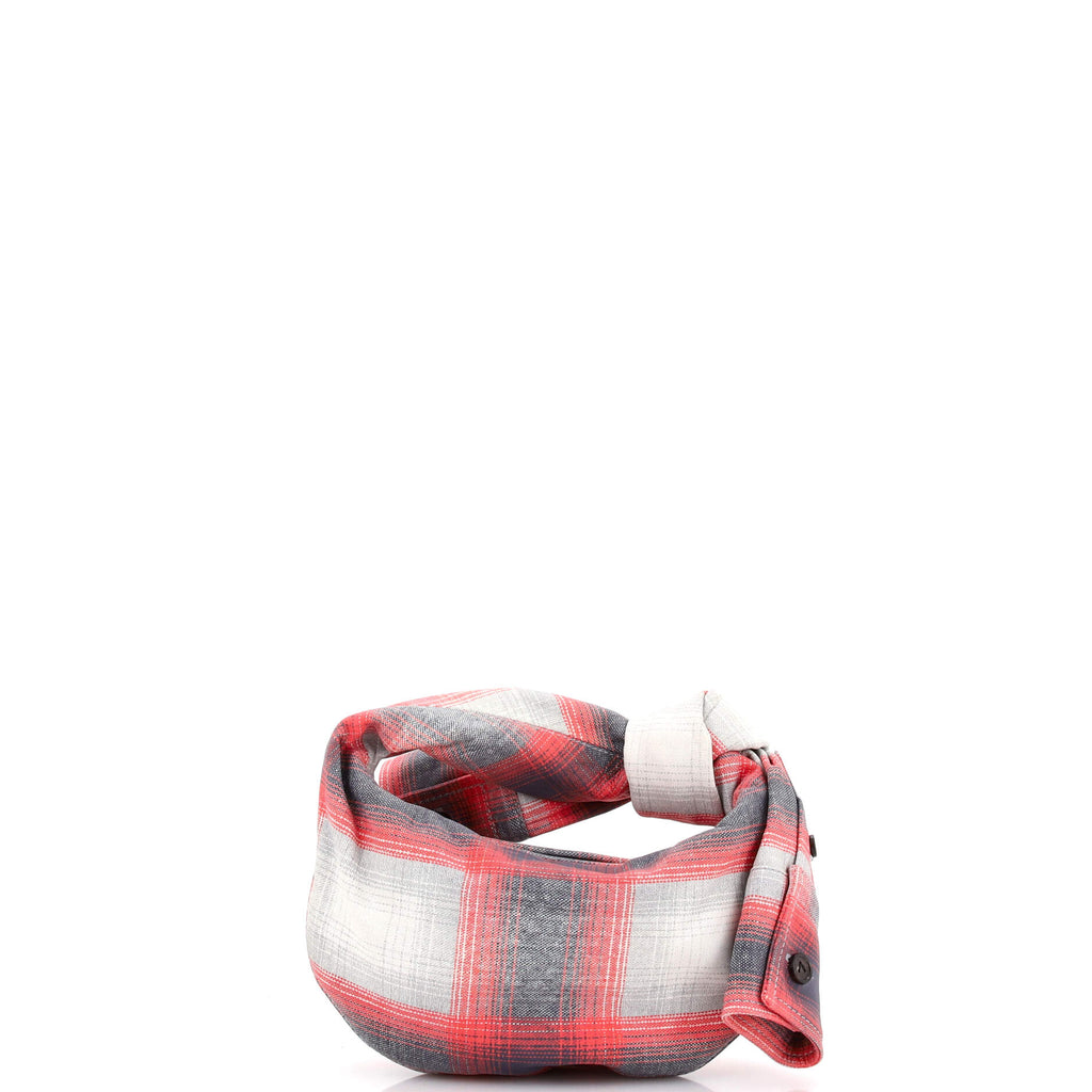BV Jodie Hobo Shirt Effect Printed Leather Mini