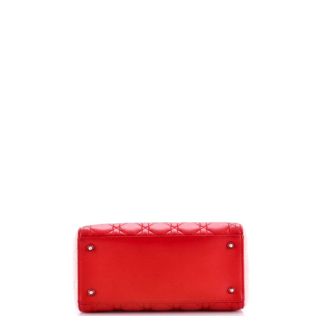 Lady Dior Bag Cannage Quilt Lambskin Medium