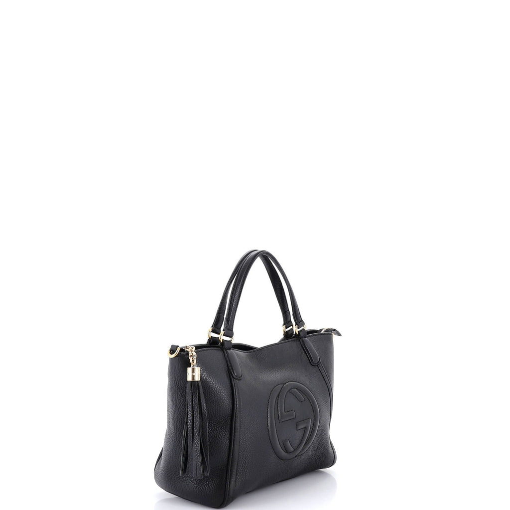 Soho Convertible Top Handle Bag Leather Small