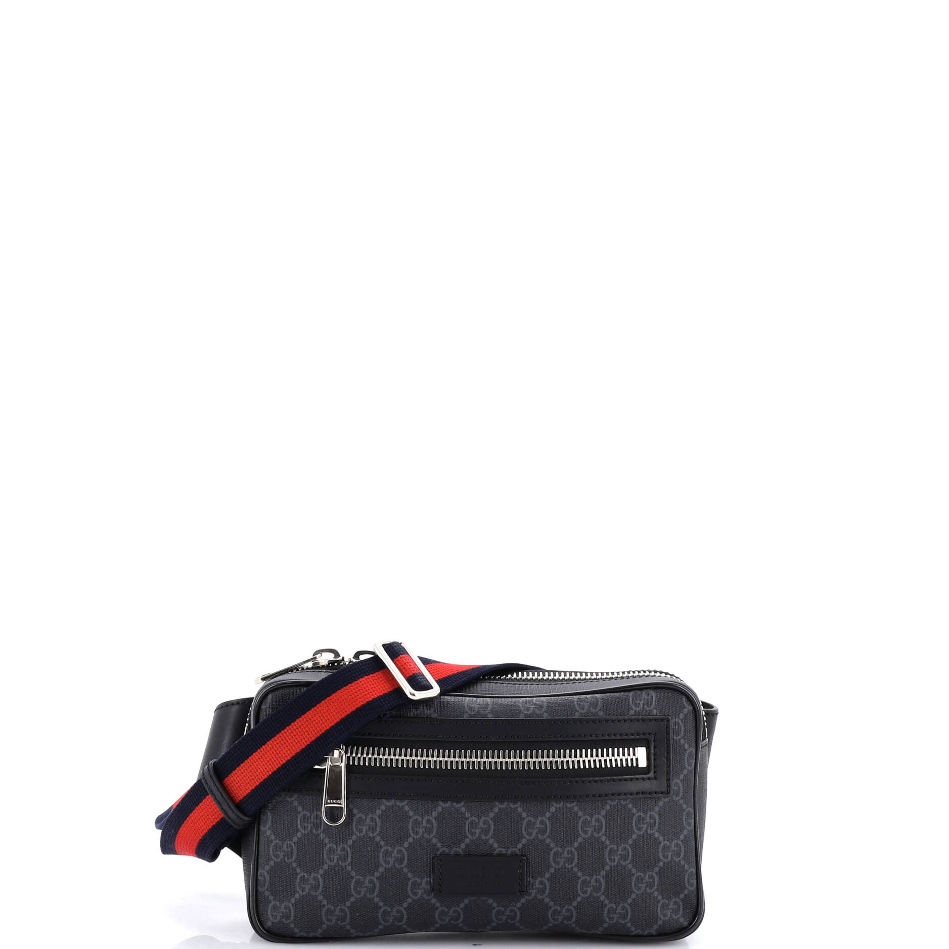 Soft Zip Belt Bag GG Coated Canvas Small