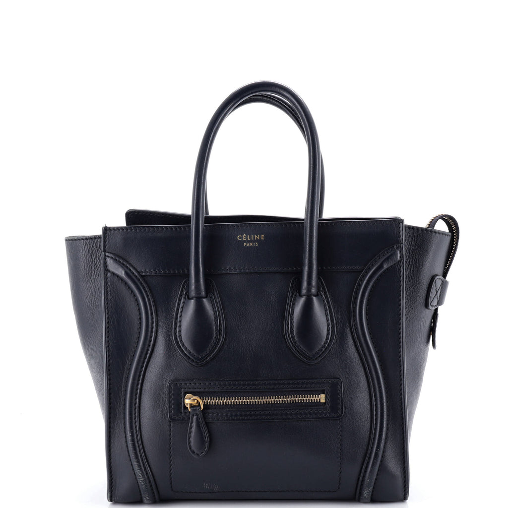 Luggage Bag Grainy Leather Micro