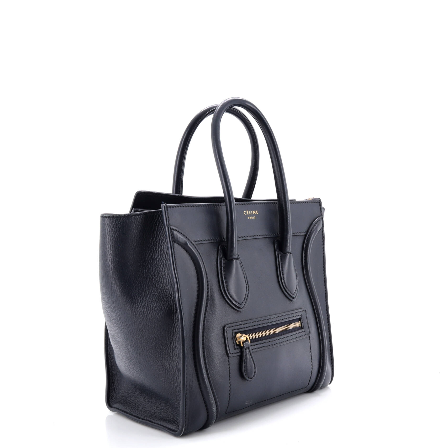 Luggage Bag Grainy Leather Micro