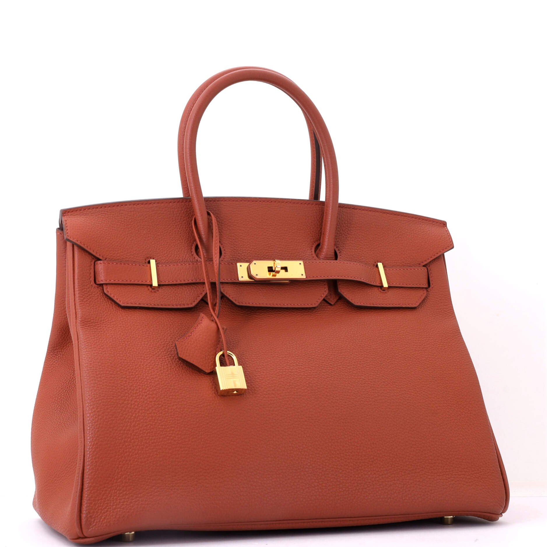 Birkin Handbag Brique Togo with Gold Hardware 35