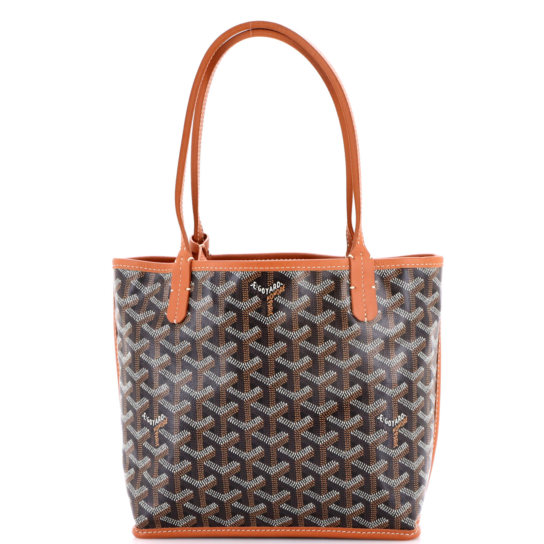 Anjou Reversible Tote Coated Canvas Mini