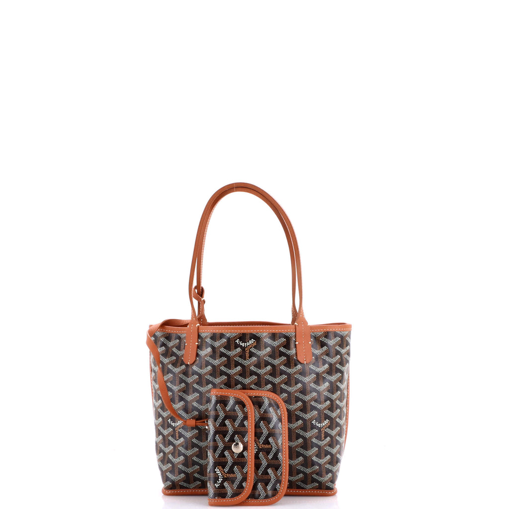 Anjou Reversible Tote Coated Canvas Mini