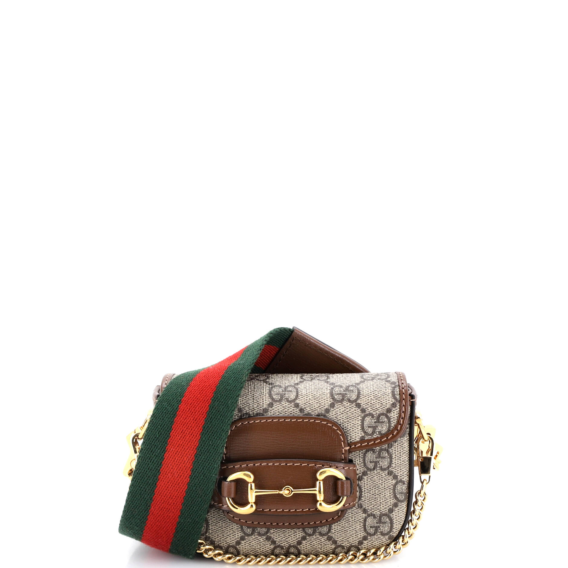 Horsebit 1955 Flap Wallet with Strap GG Coated Canvas