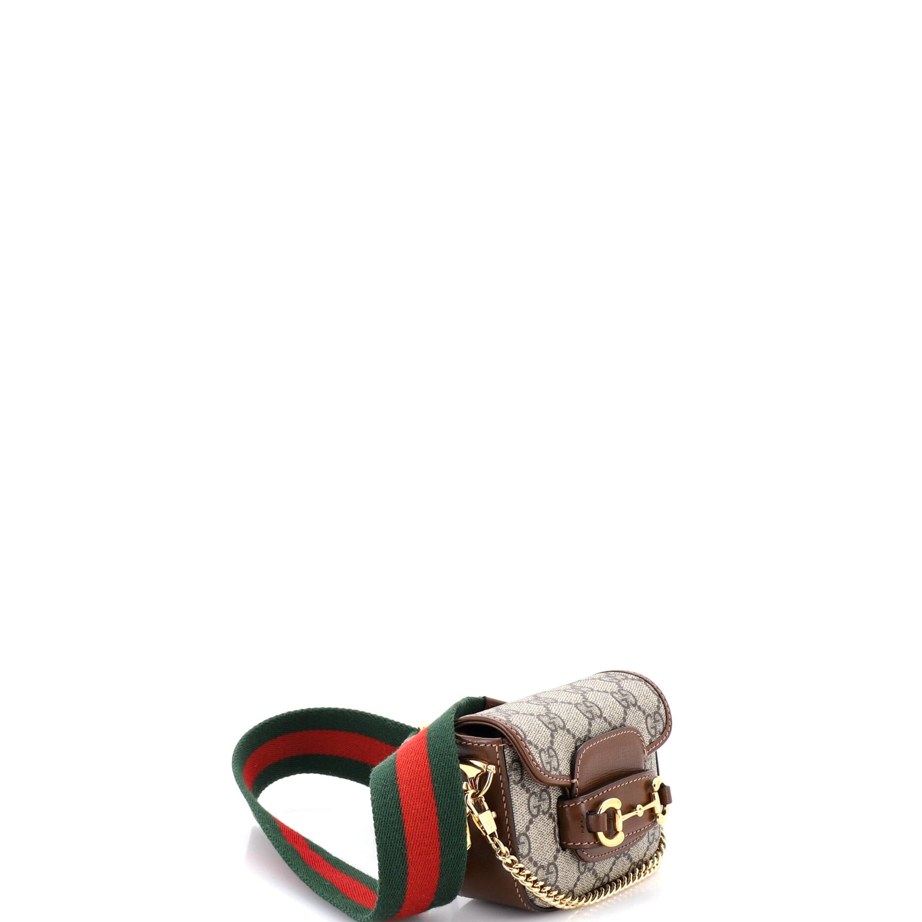 Horsebit 1955 Flap Wallet with Strap GG Coated Canvas