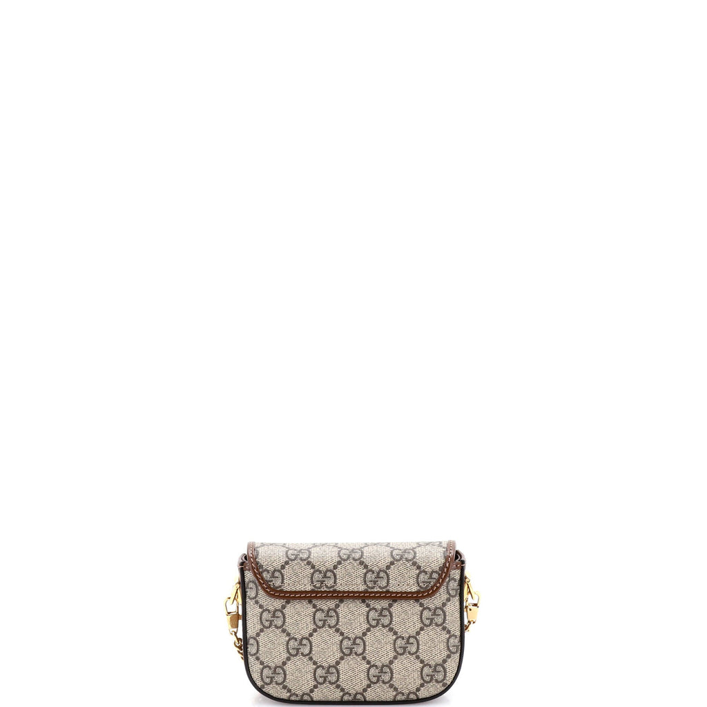 Horsebit 1955 Flap Wallet with Strap GG Coated Canvas