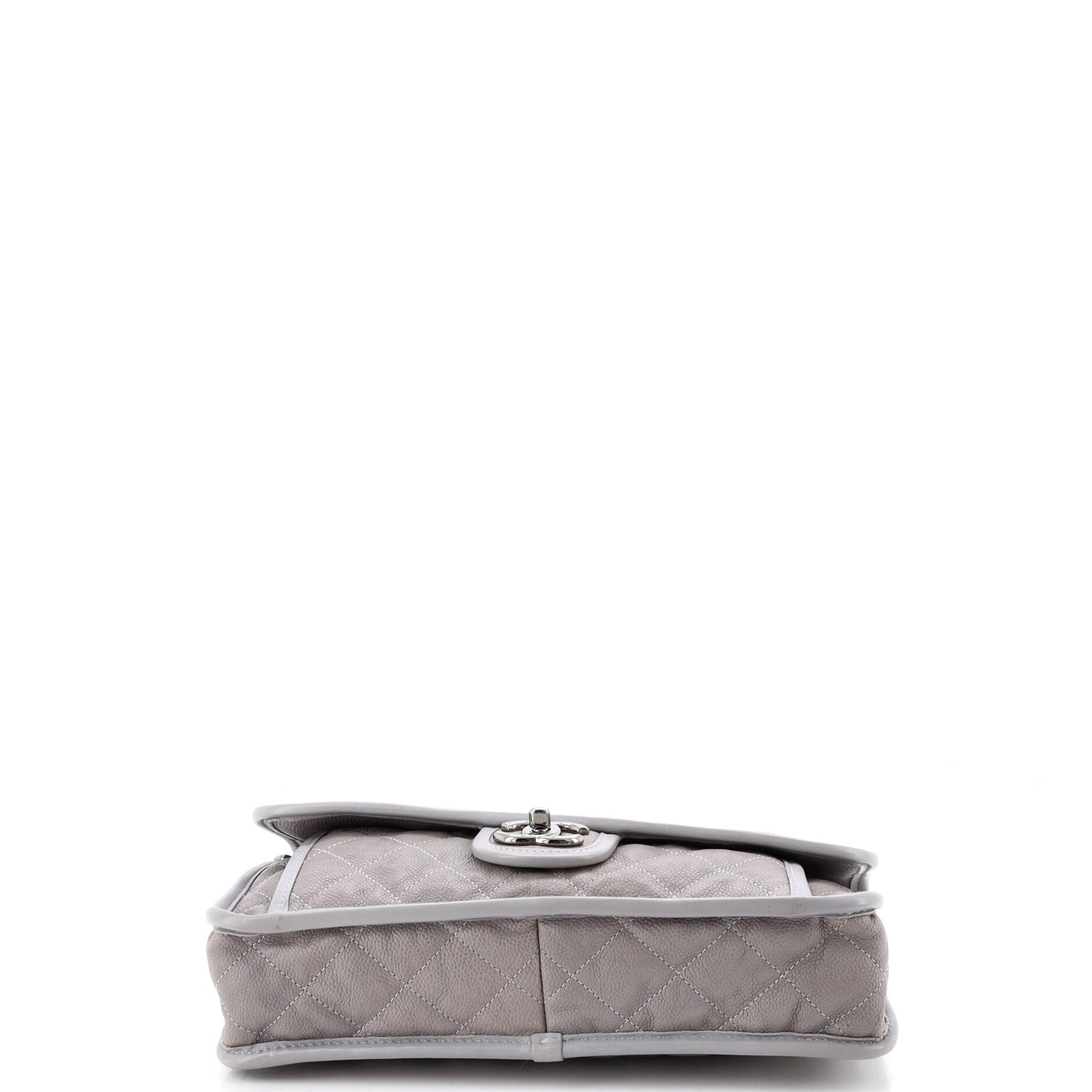 French Riviera Flap Bag Quilted Caviar Medium