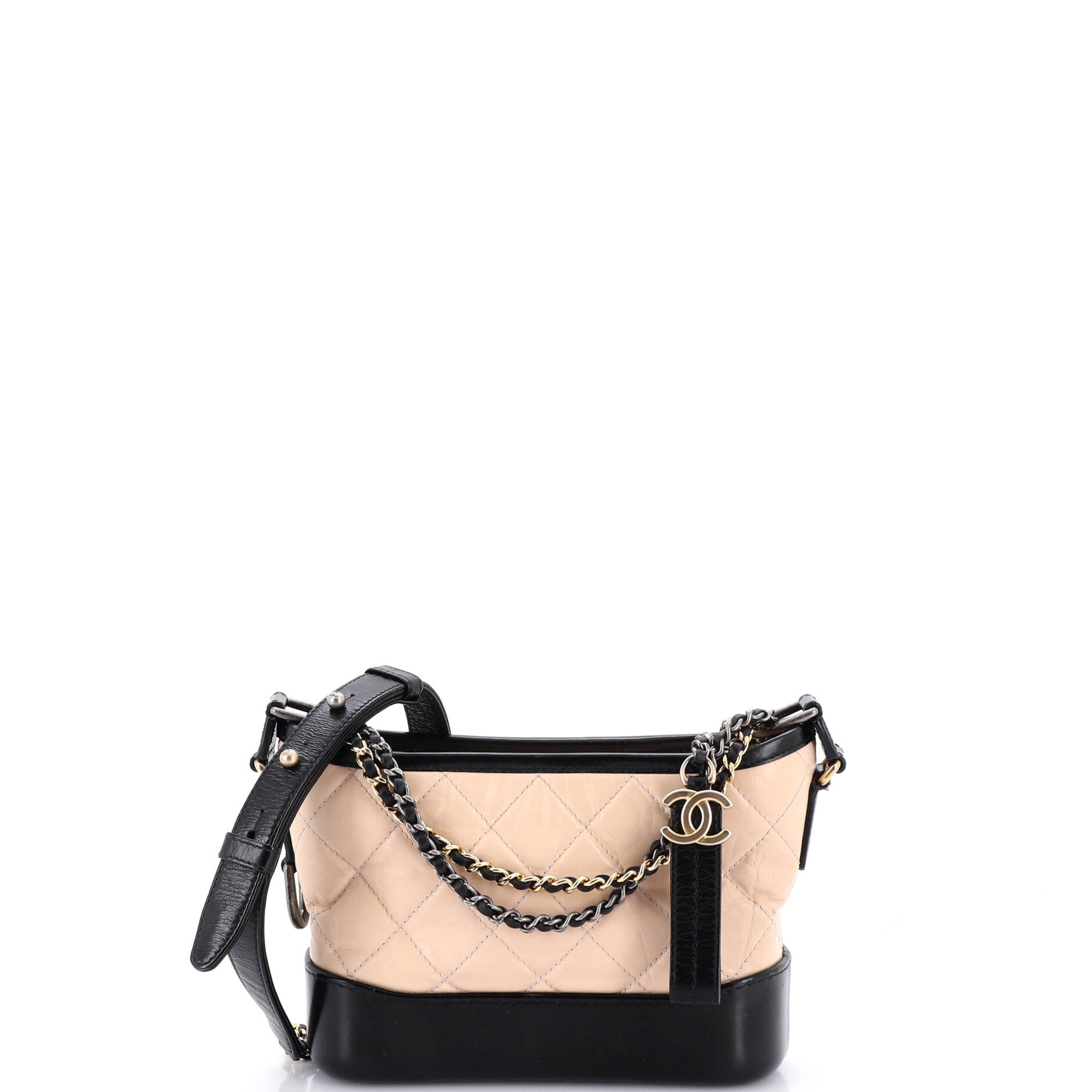 Gabrielle Hobo Quilted Aged Calfskin Small
