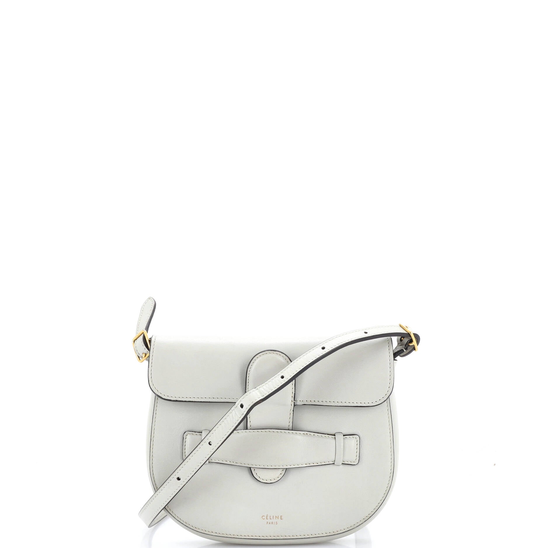 Symmetrical Shoulder Bag Leather Mini