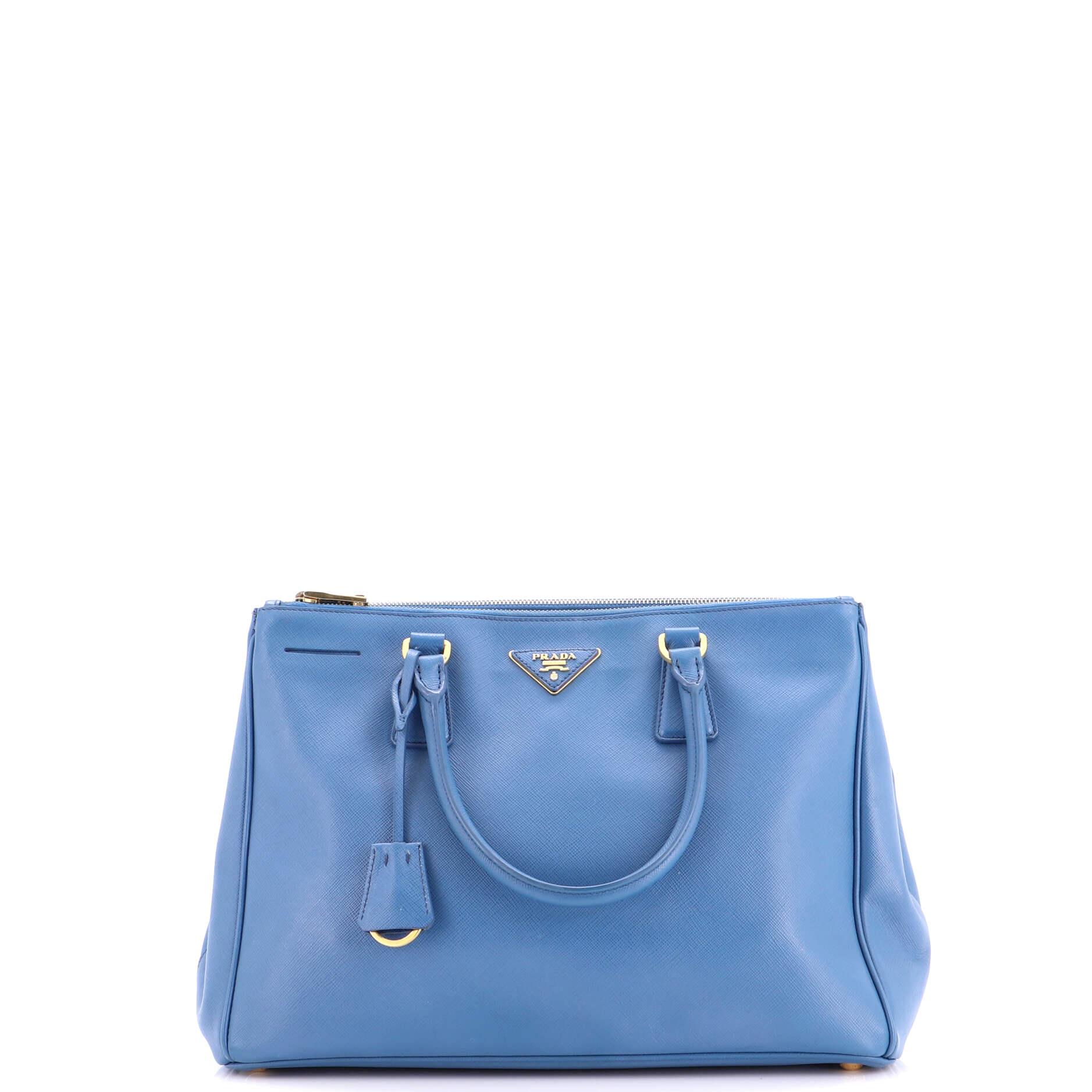 Double Zip Lux Tote Saffiano Leather Medium