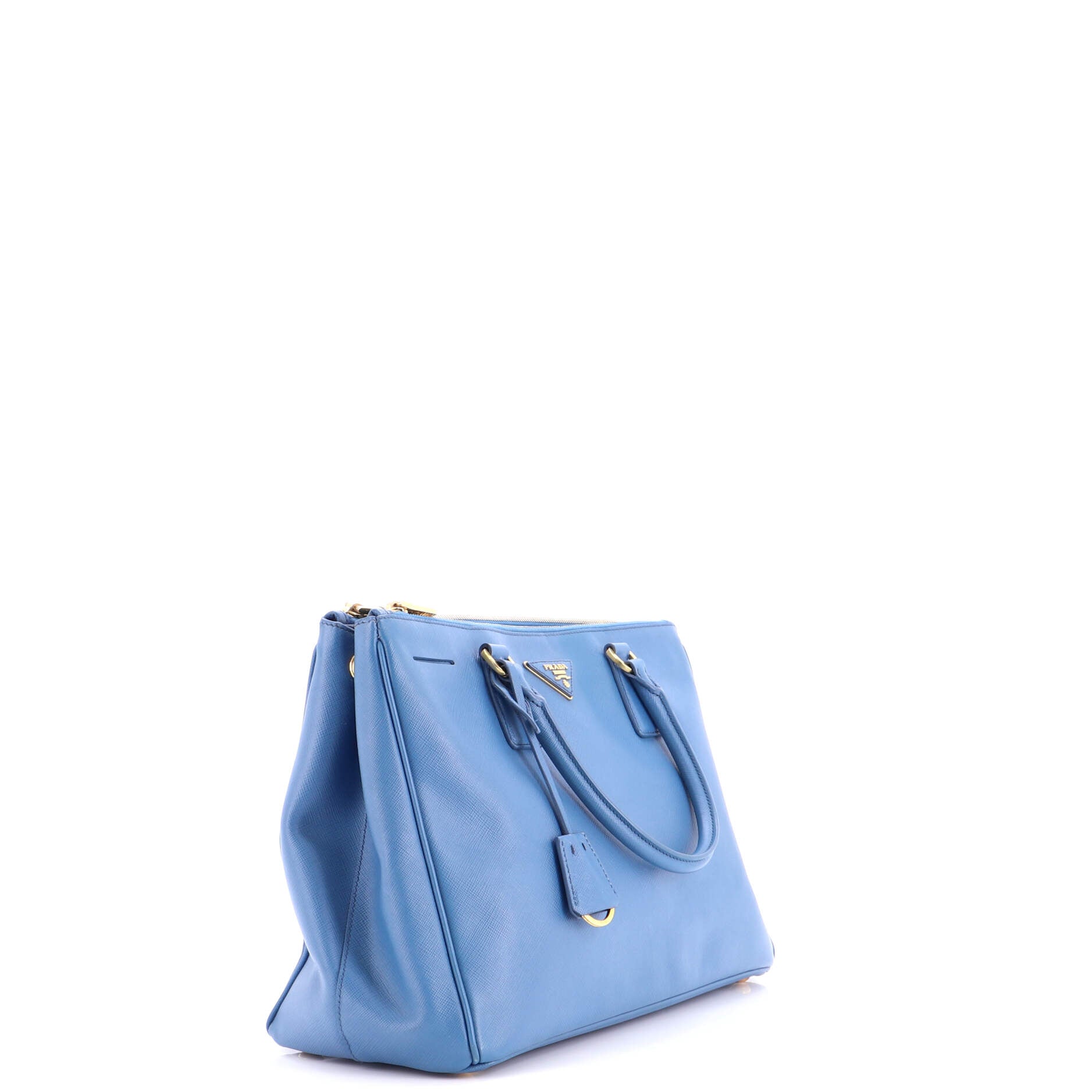 Double Zip Lux Tote Saffiano Leather Medium