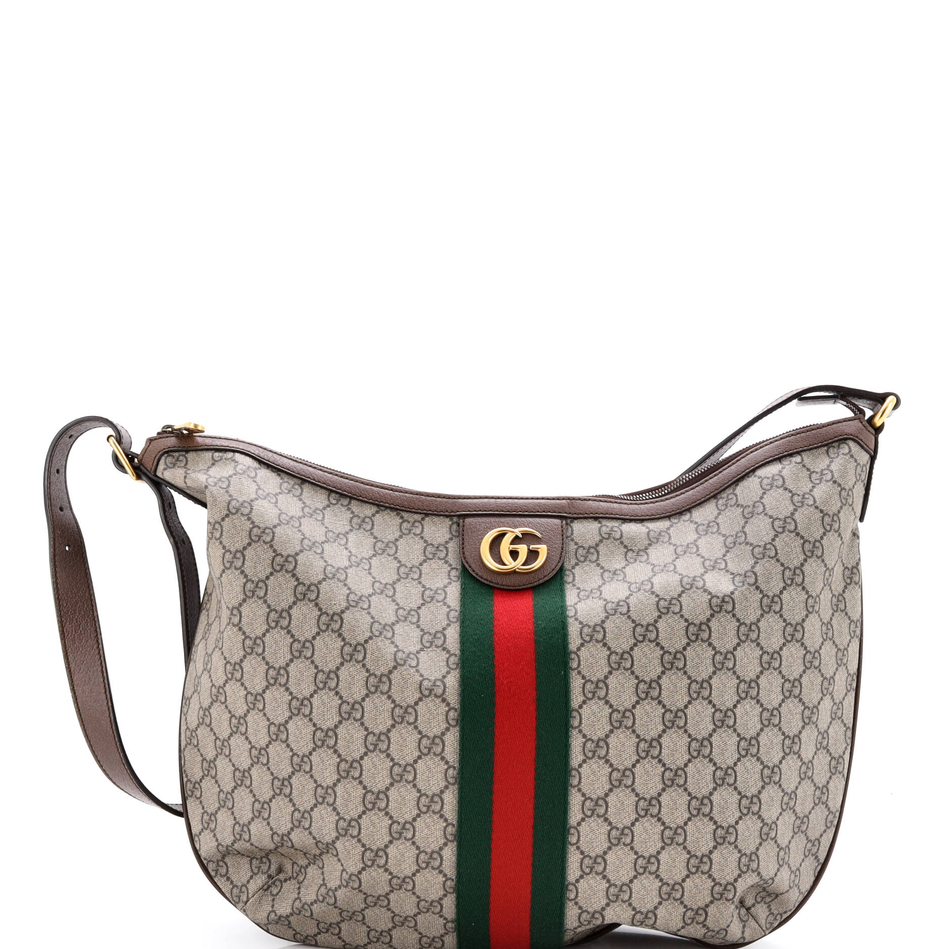 Ophidia Half Moon Hobo GG Coated Canvas Large