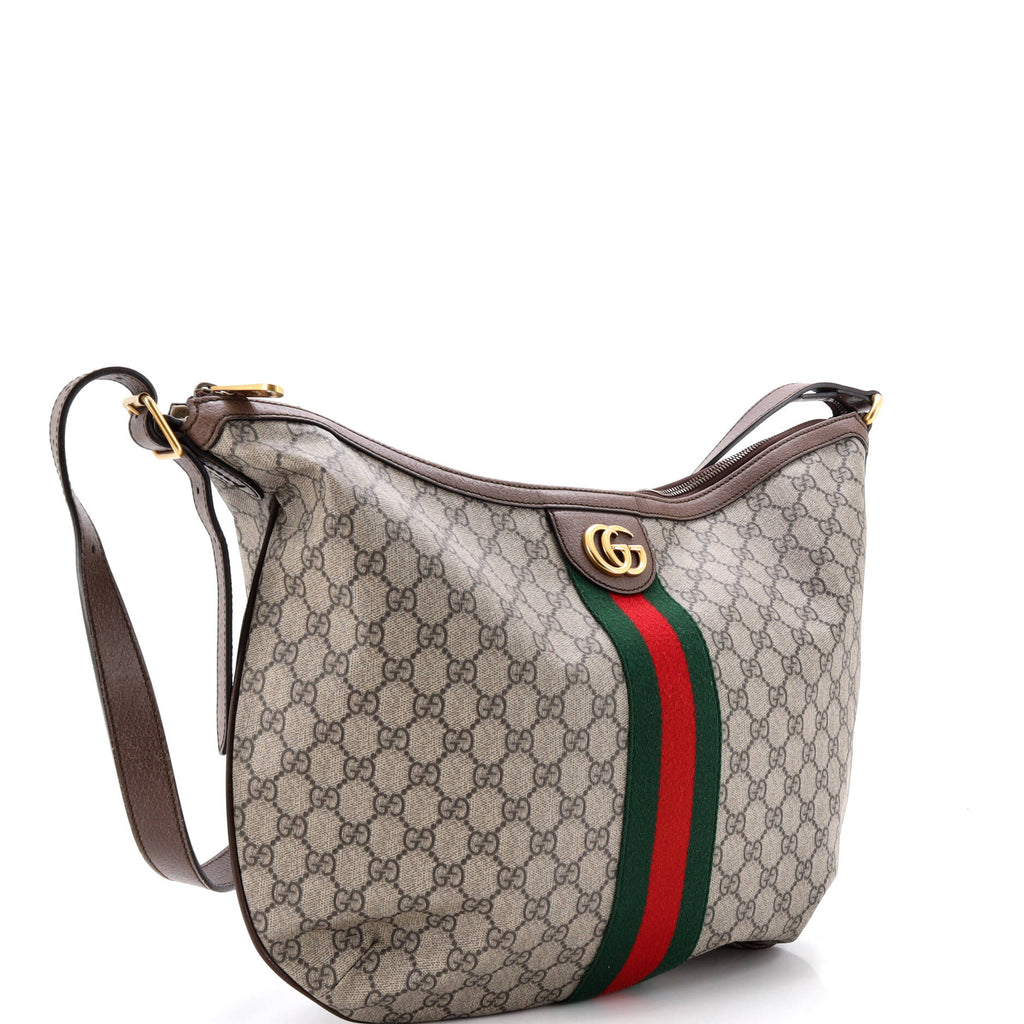 Ophidia Half Moon Hobo GG Coated Canvas Large