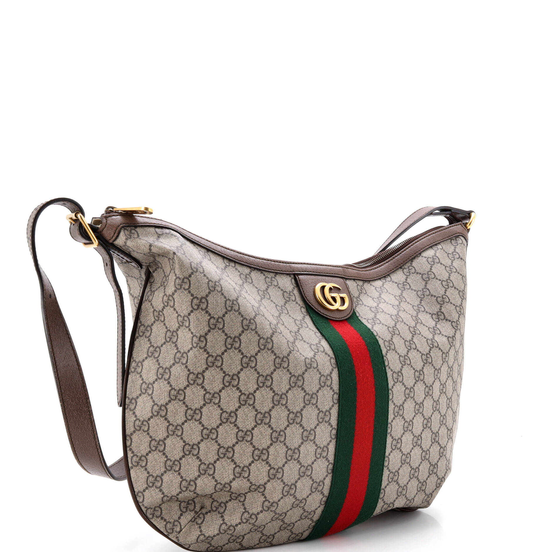 Ophidia Half Moon Hobo GG Coated Canvas Large