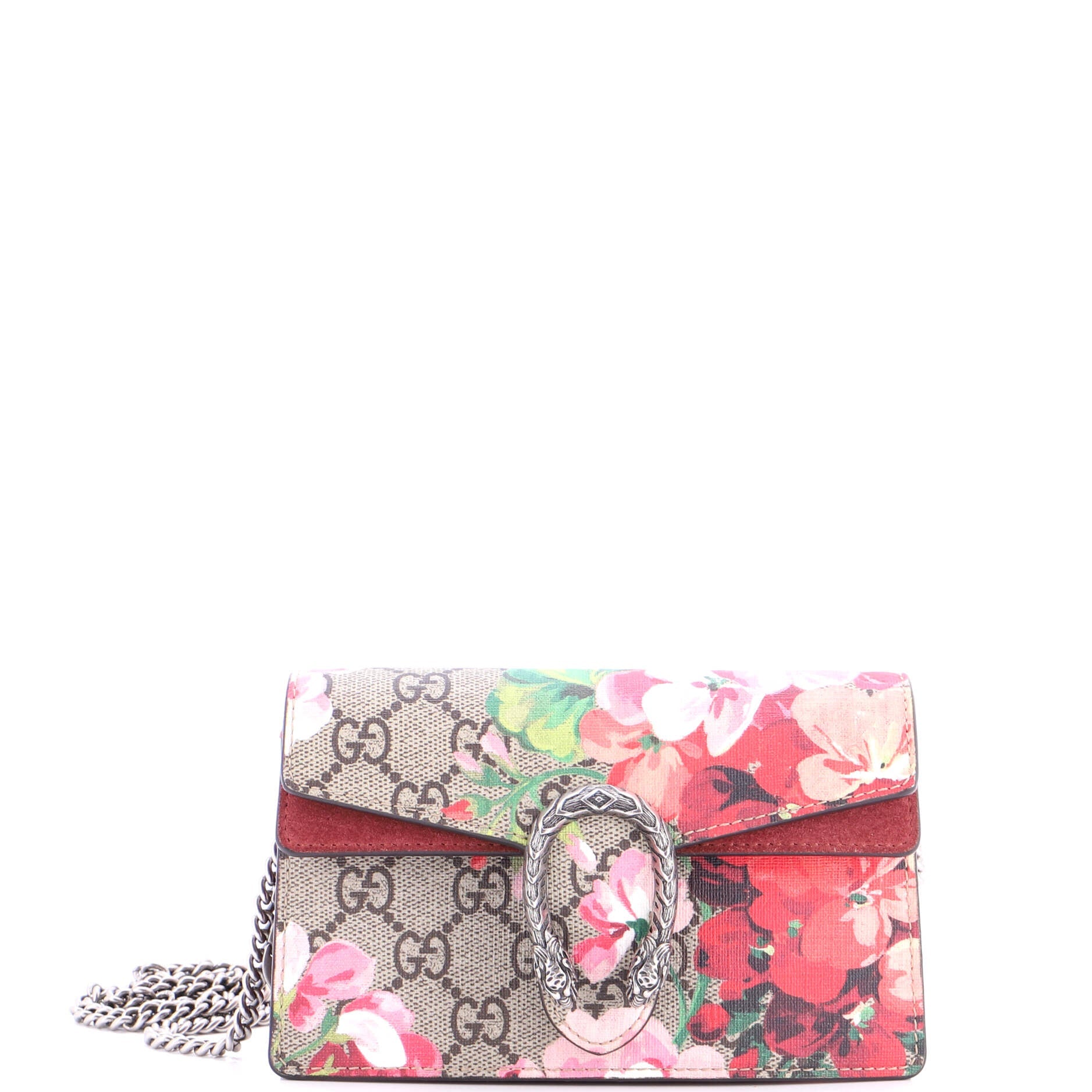 Dionysus Bag Blooms Print GG Coated Canvas Super Mini