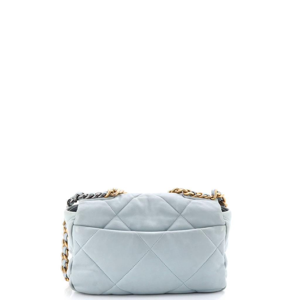 19 Flap Bag Quilted Leather Medium
