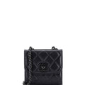 So Black Trendy CC Clutch with Chain Quilted Lambskin Small