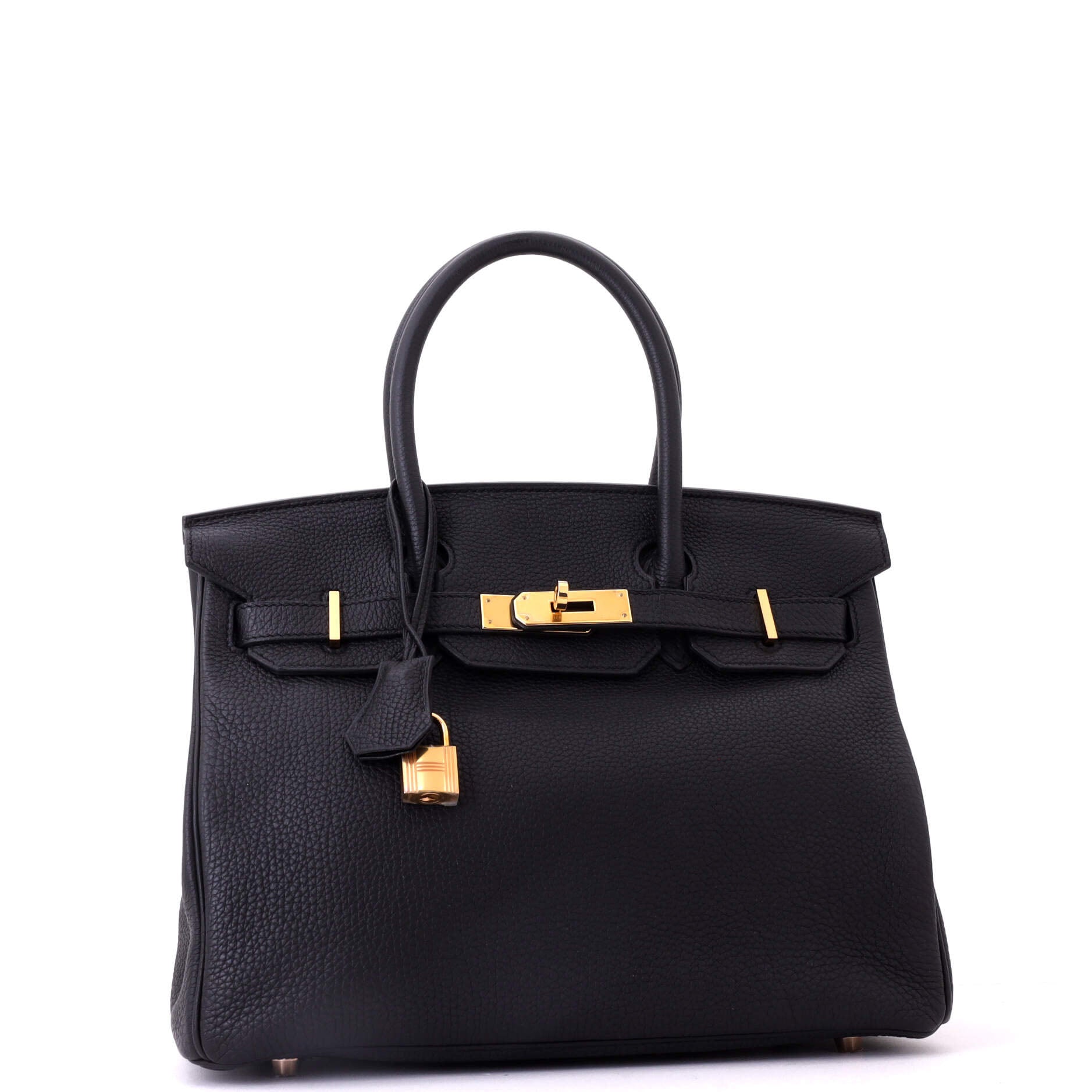 Birkin Handbag Noir Togo with Rose Gold Hardware 30