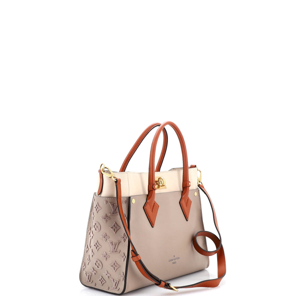 On My Side Tote Monogram Tuffetage Leather MM