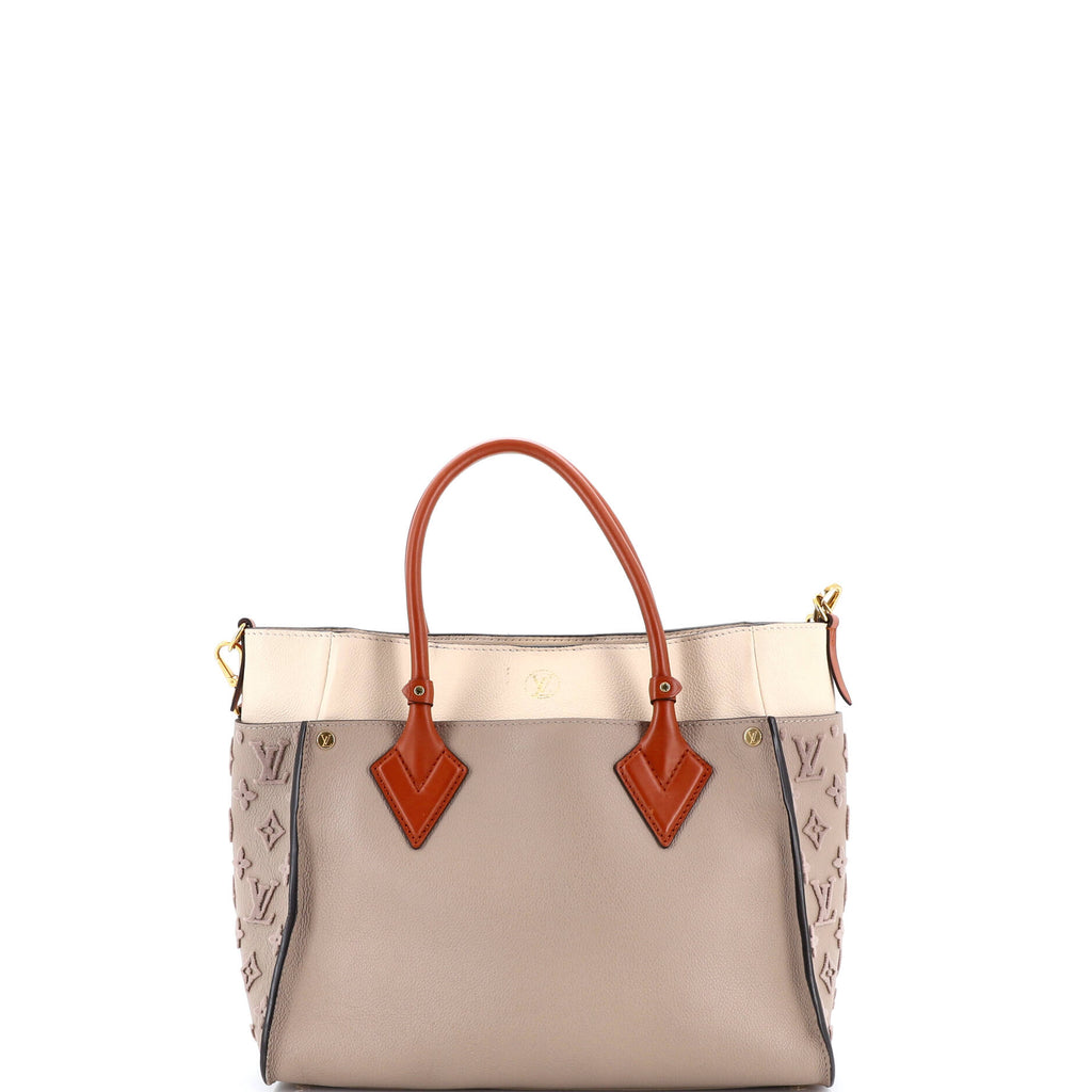 On My Side Tote Monogram Tuffetage Leather MM